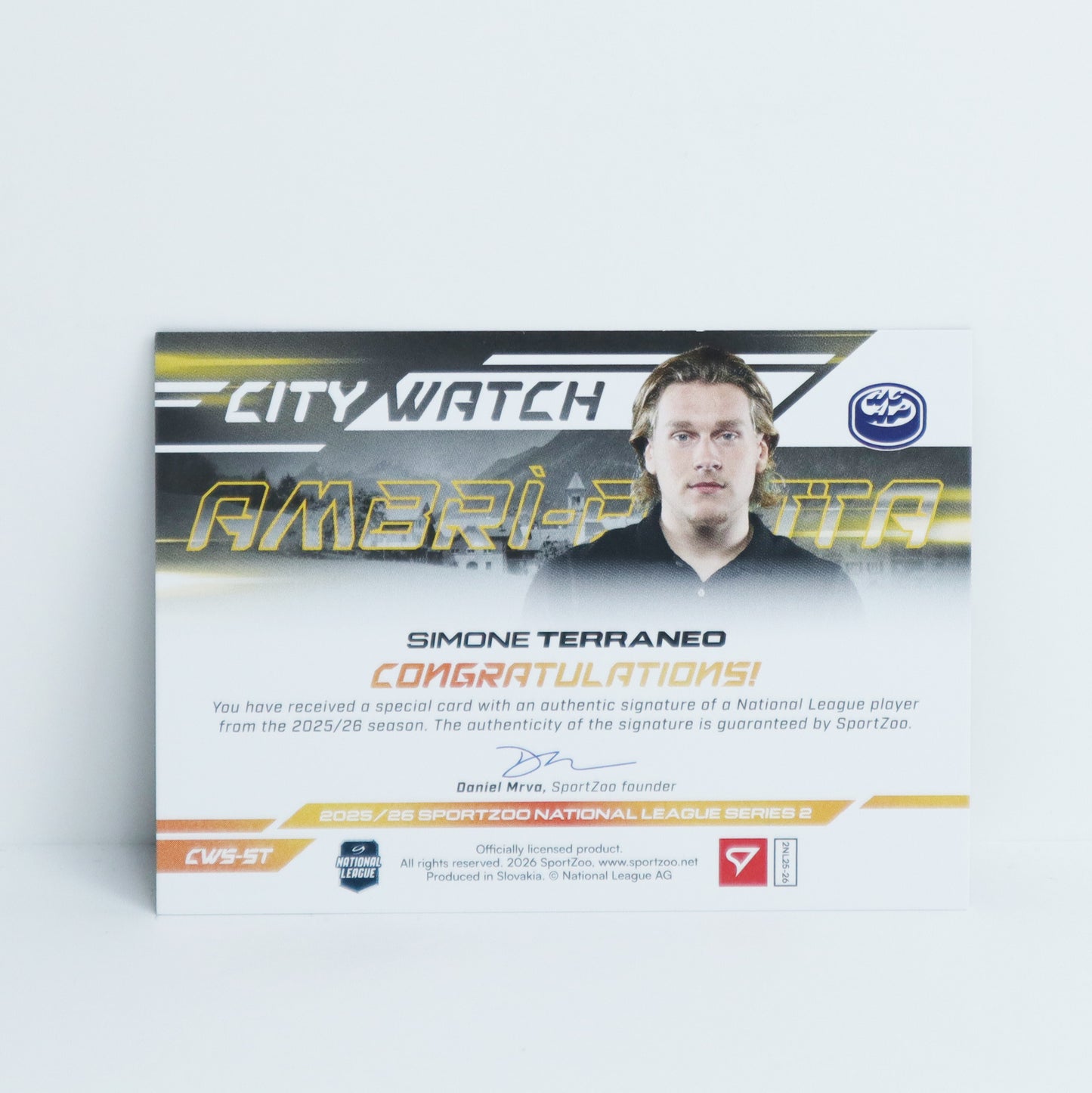 CWS-ST - HCAP - SIMONE TERRANEO - CITY WATCH GOLD AUTO - 30/35
