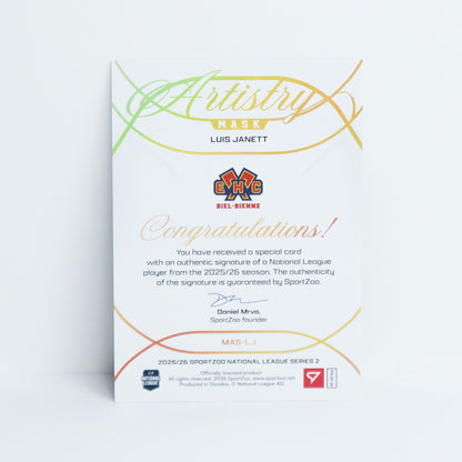 MAS-LJ - EHCB - LUIS JANETT - MASK ARTISTRY GOLD AUTO - 12/35