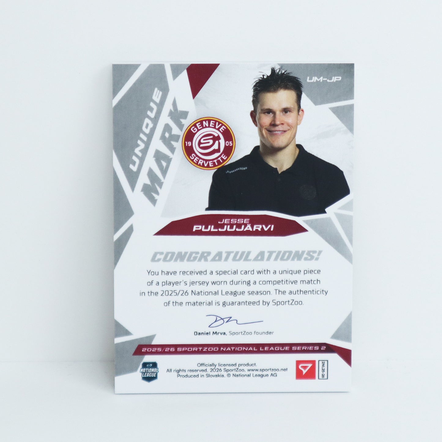 UM-JP - GSHC - JESSE PULJUJARVI - UNIQUE MARK - 09/18