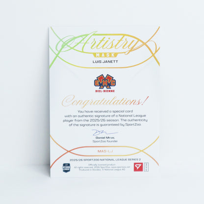 MAS-LJ - EHCB - LUIS JANETT - MASK ARTISTRY GOLD AUTO - 18/35