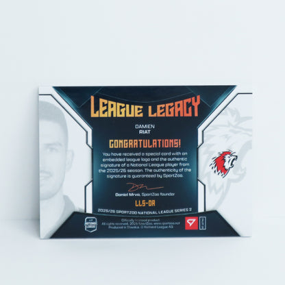 LLS-DR - LHC - DAMIEN RIAT - LEAGUE LEGACY GOLD AUTO - 6/9