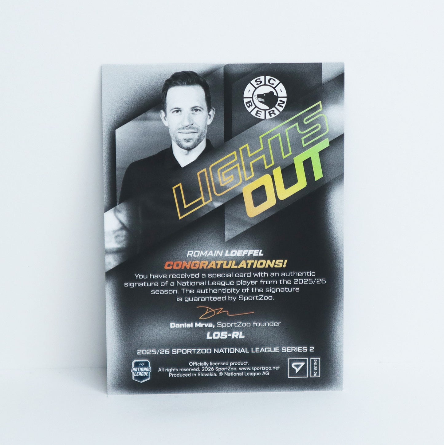 LOS-RL - SCB - ROMAIN LOEFFEL - LIGHTS OUT GOLD AUTO - 57/60