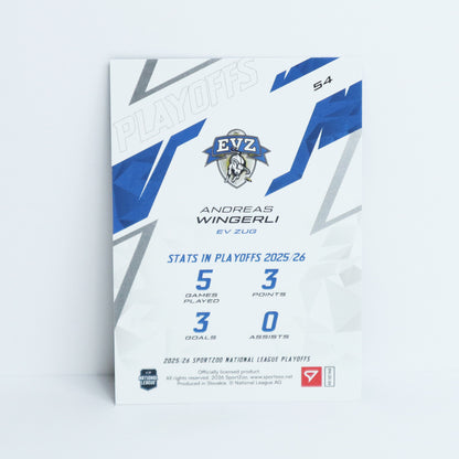 54 - EVZ - ANDREAS WINGERLI - BASE BLUE - 25/60