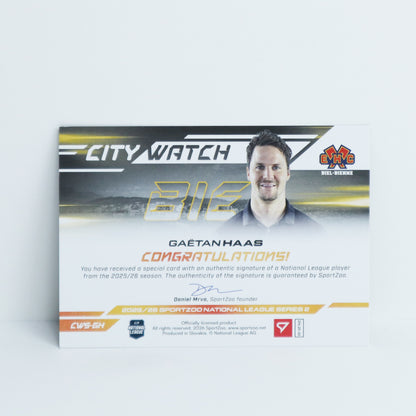 CWS-GH - EHCB - GAETAN HAAS - CITY WATCH GOLD AUTO - 22/35