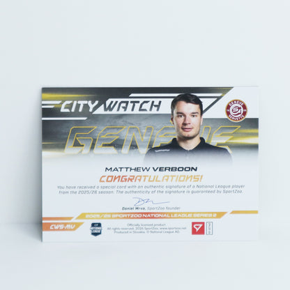 CWS-MV - GSHC - MATTHEW VERBOON - CITY WATCH GOLD AUTO - 23/35