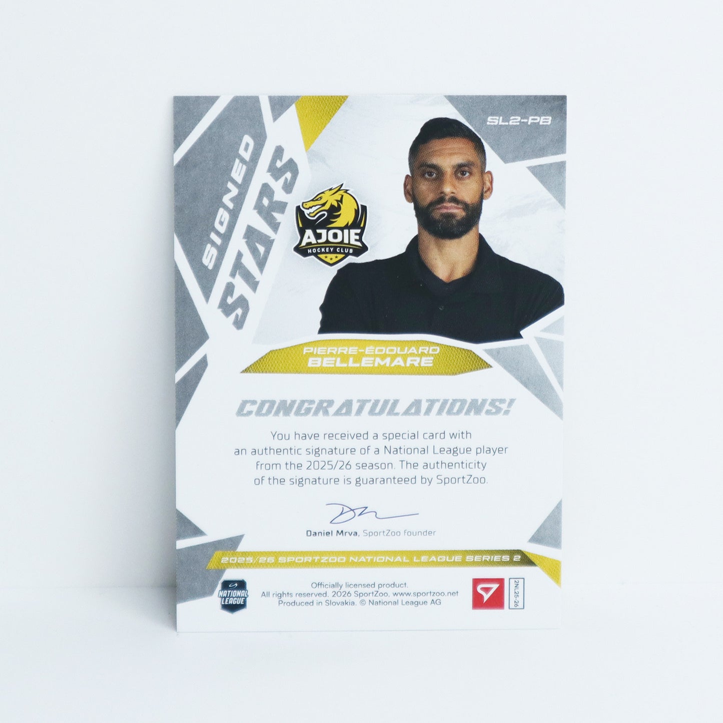 SL2-PB - HCA - PIERRE-EDOUARD BELLEMARE - SIGNED STARS LEVEL 2 - 68/69