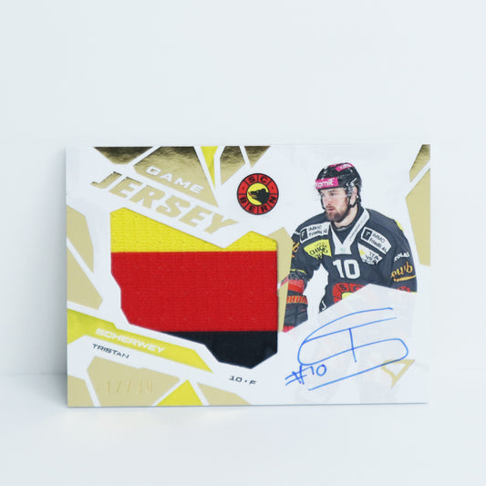 GJS-TS - SCB - TRISTAN SCHERWEY - GAME JERSEY GOLD AUTO - 17/30