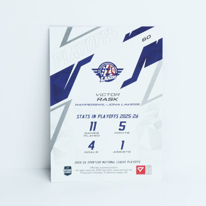 60 - SCRJ - VICTOR RASK - BASE BLUE - 13/60