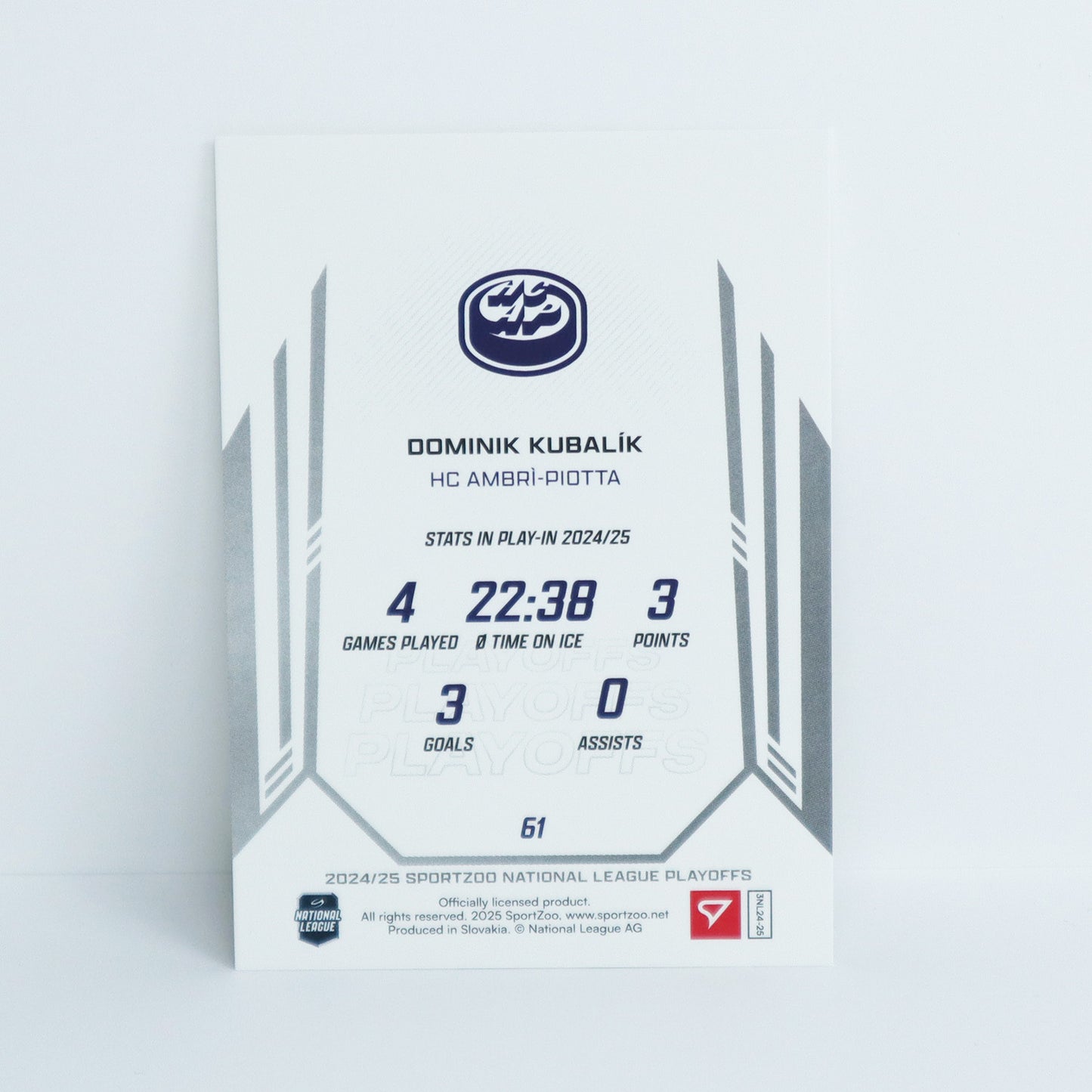 61 - HCAP - DOMINIK KUBALIK - BASE SET