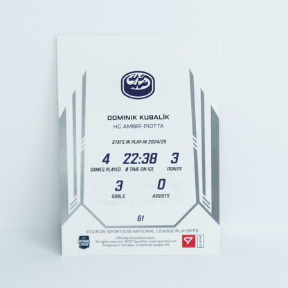 61 - HCAP - DOMINIK KUBALIK - BASE SET