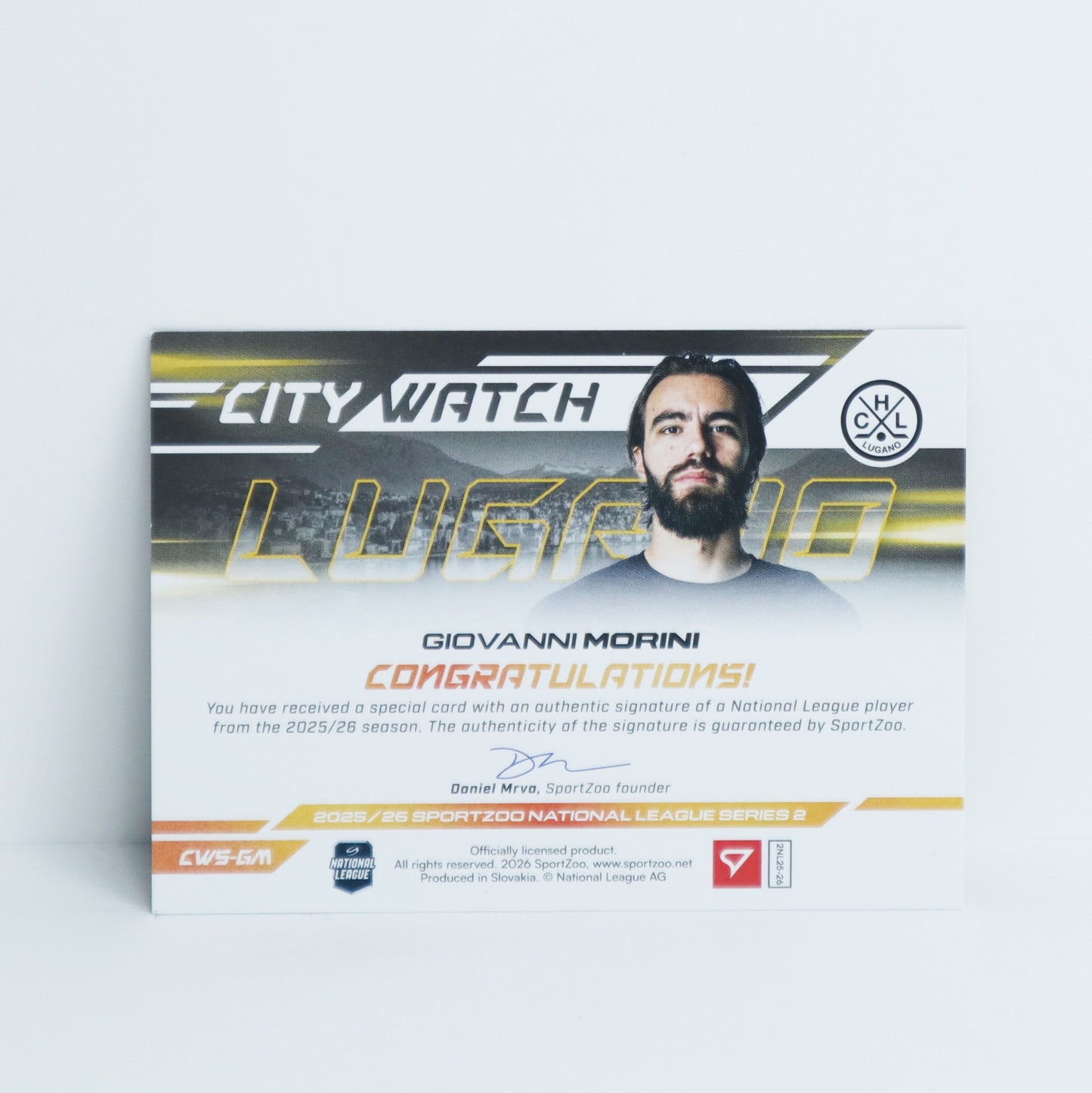 CWS-GM - HCL - GIOVANNI MORINI - CITY WATCH GOLD AUTO - 14/35