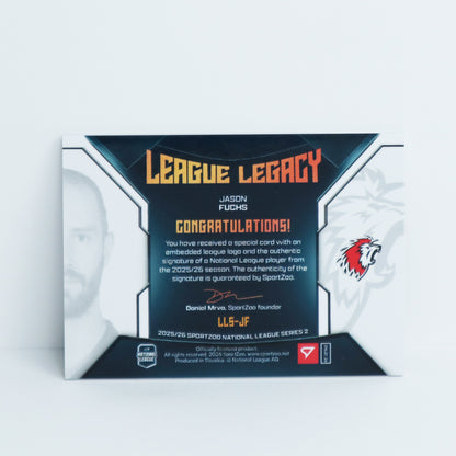 LLS-JF - LHC - JASON FUCHS - LEAGUE LEGACY GOLD AUTO - 6/9