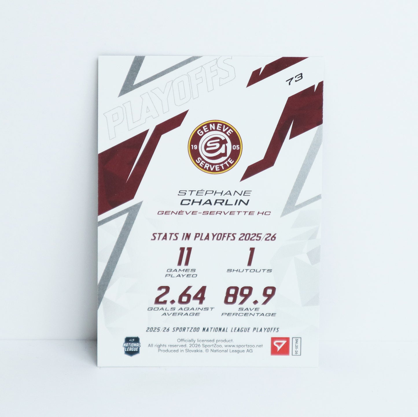 73 - GSHC - STEPHANE CHARLIN - BASE GOLD - 05/10