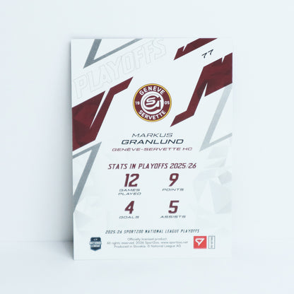 77 - GSHC - MARKUS GRANLUND - BASE RED - 17/30