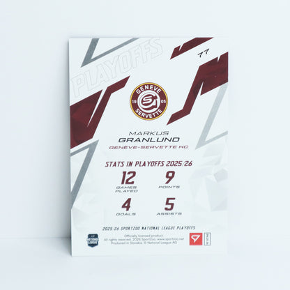 77 - GSHC - MARKUS GRANLUND - BASE RED - 29/30