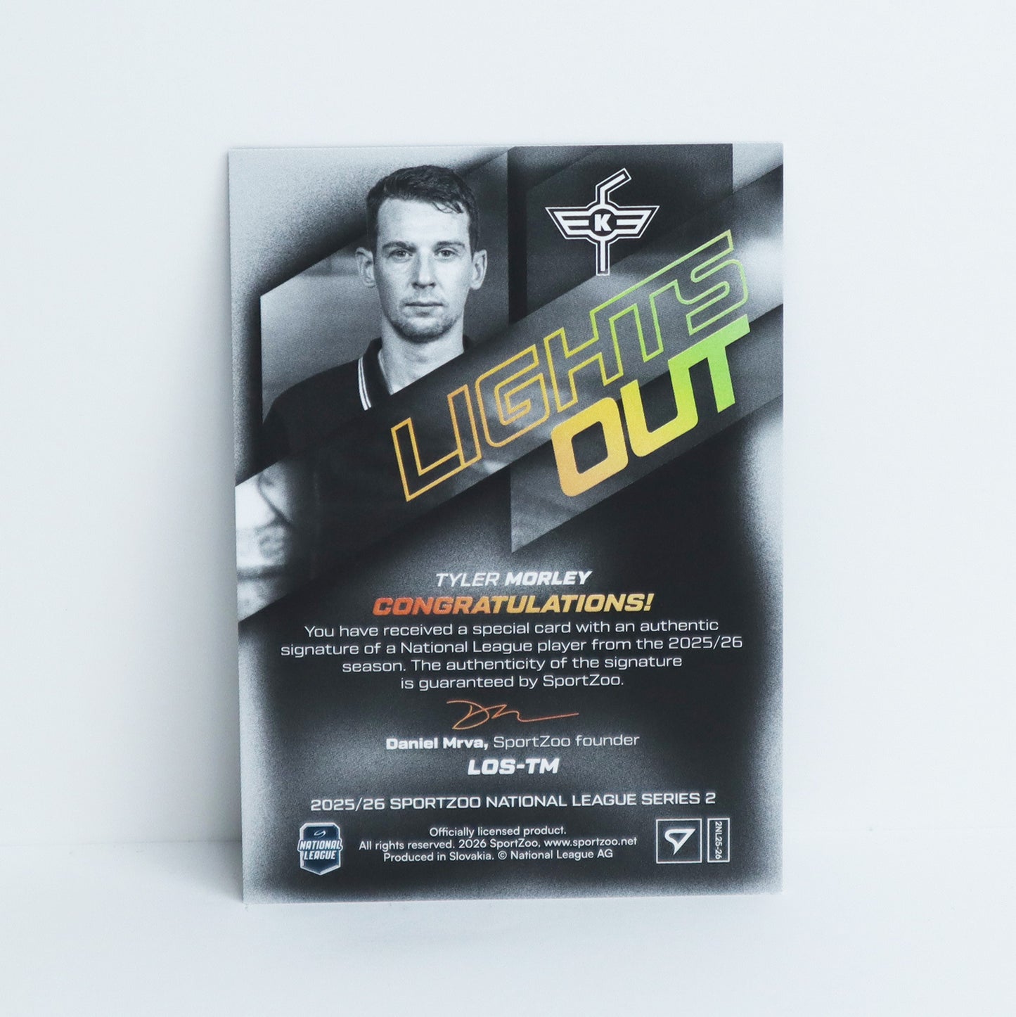 LOS-TM - EHCK - TYLER MORLEY - LIGHTS OUT GOLD AUTO - 27/60