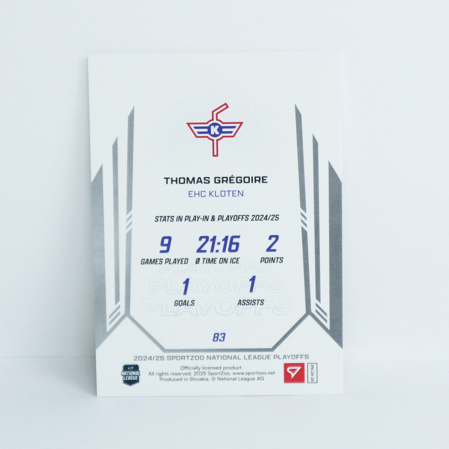 83 - EHCK - THOMAS GREGOIRE - BASE SET