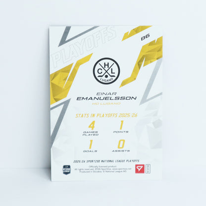86 - HCL - EINAR EMANUELSSON - BASE RED - 03/30