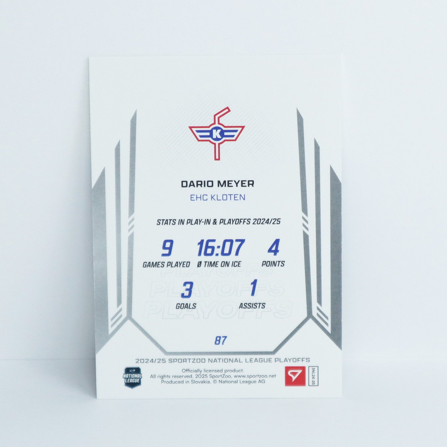 87 - EHCK - DARIO MEYER - BASE BLUE - 26/30