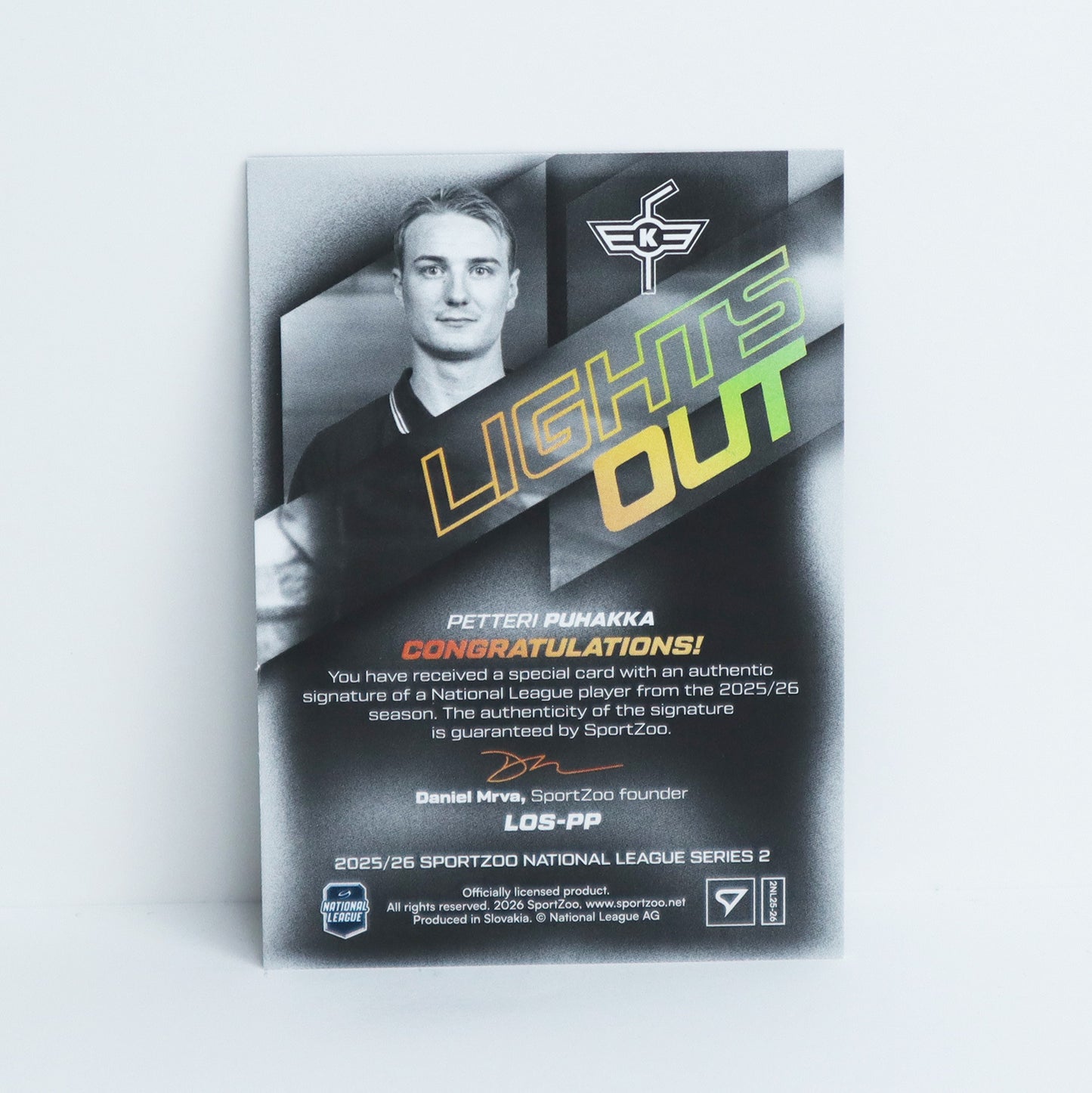 LOS-PP - EHCK - PETTERI PUHAKKA - LIGHTS OUT GOLD AUTO - 45/60