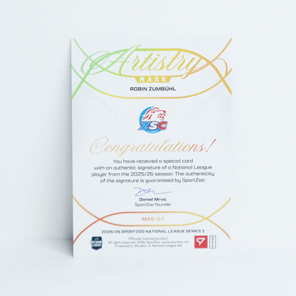 MAS-RZ - ZSC - ROBIN ZUMBUHL - MASK ARTISTRY GOLD AUTO - 24/35