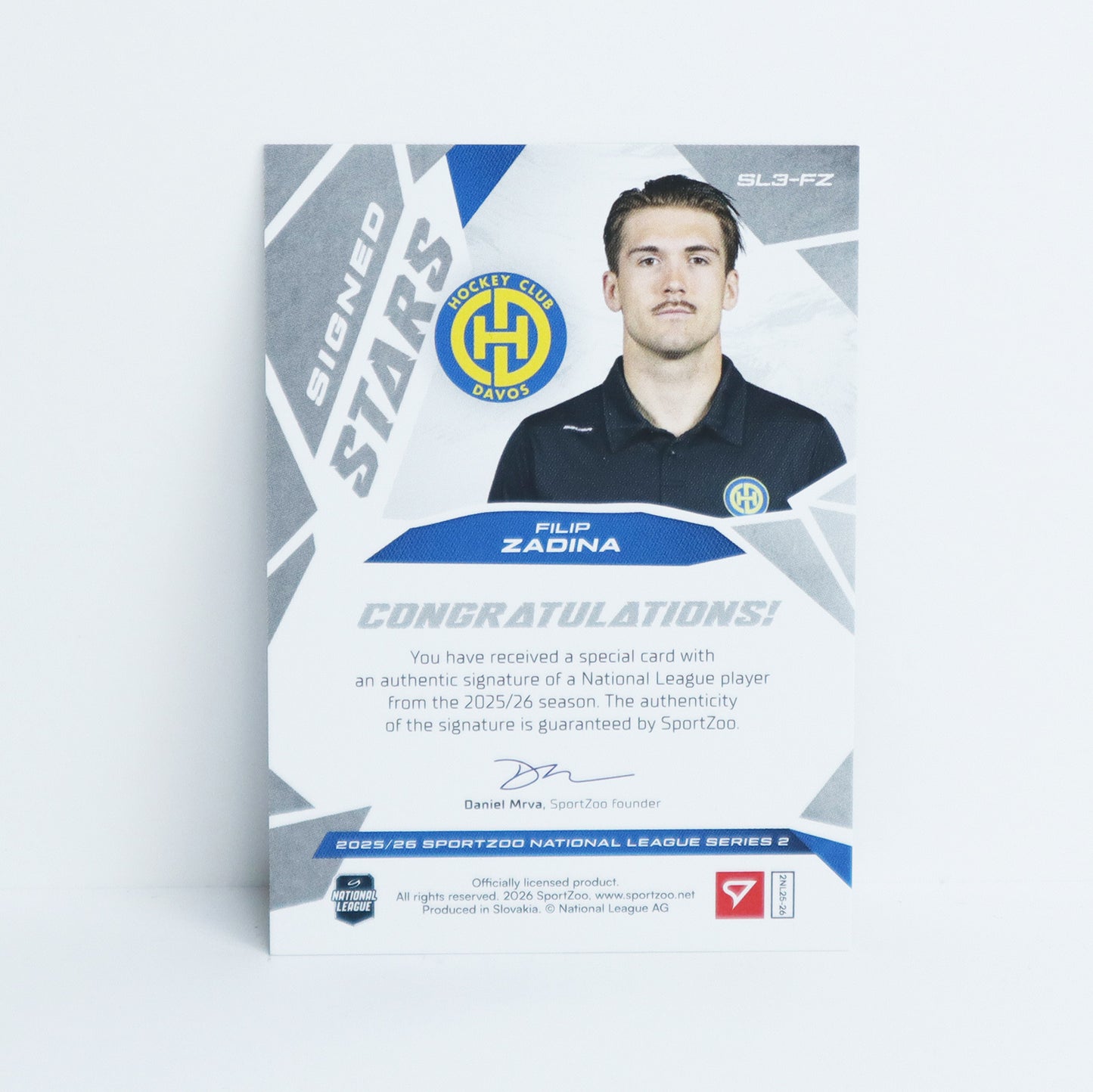 SL3-FZ - HCD - FILIP ZADINA - SIGNED STARS LEVEL 3 - 11/39