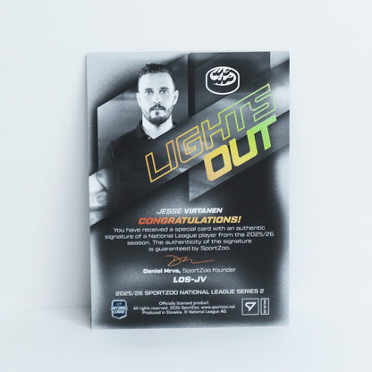 LOS-JV - HCAP - JESSE VIRTANEN - LIGHTS OUT GOLD AUTO - 17/60