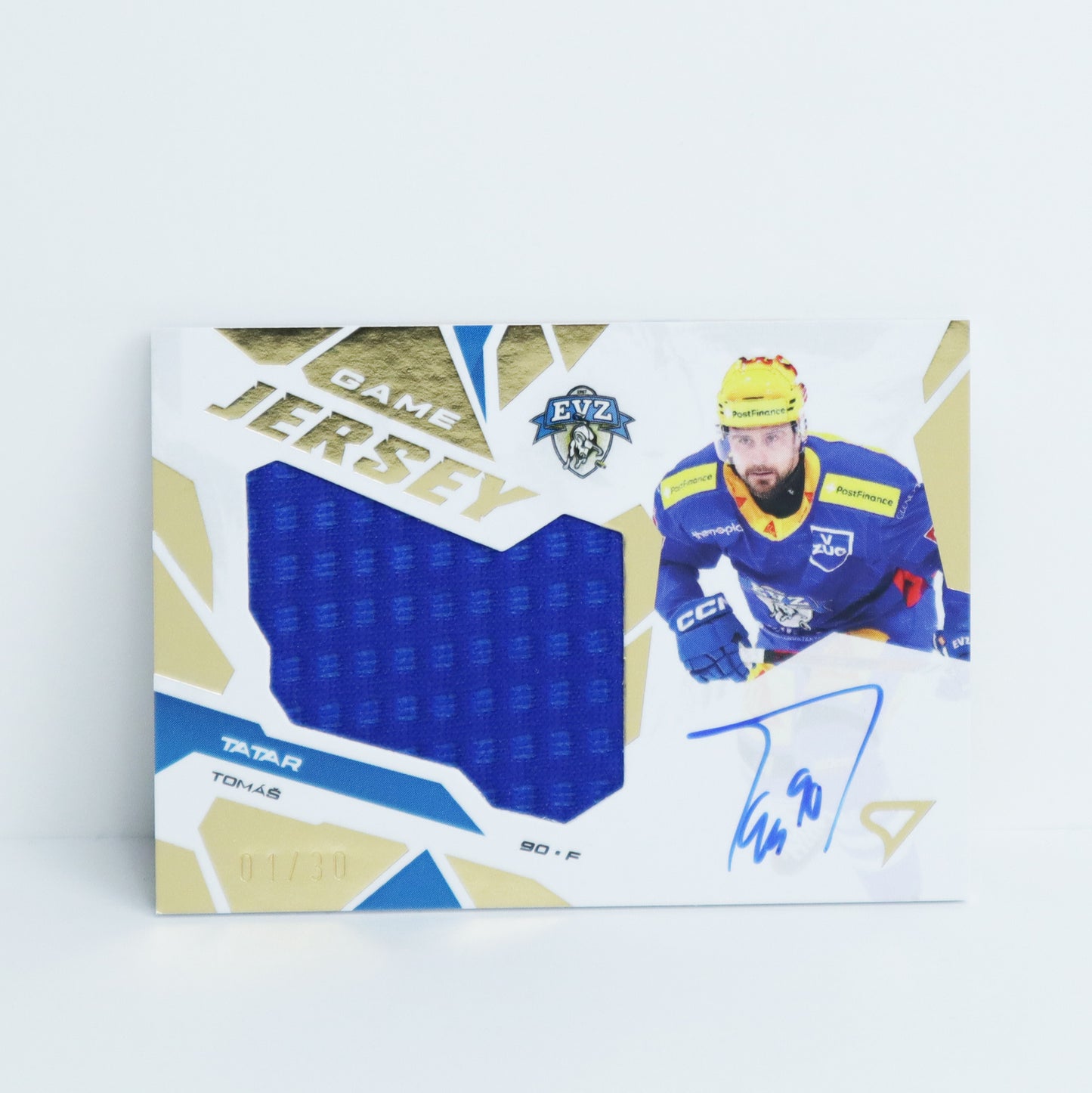 GJS-TT - EVZ - TOMAS TATAR - GAME JERSEY GOLD AUTO - 01/30