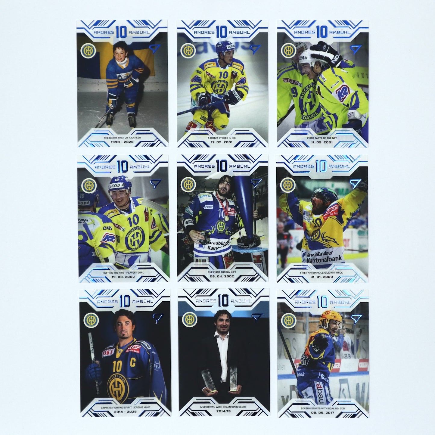 1-18 - HCD - ANDRES AMBUHL - COMPLETE BASE SET BLUE