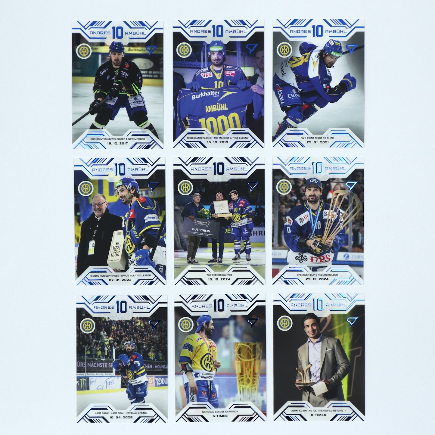 1-18 - HCD - ANDRES AMBUHL - COMPLETE BASE SET BLUE