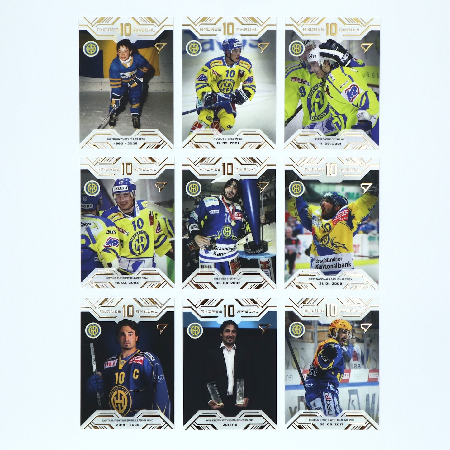 1-18 - HCD - ANDRES AMBUHL - COMPLETE BASE SET GOLD