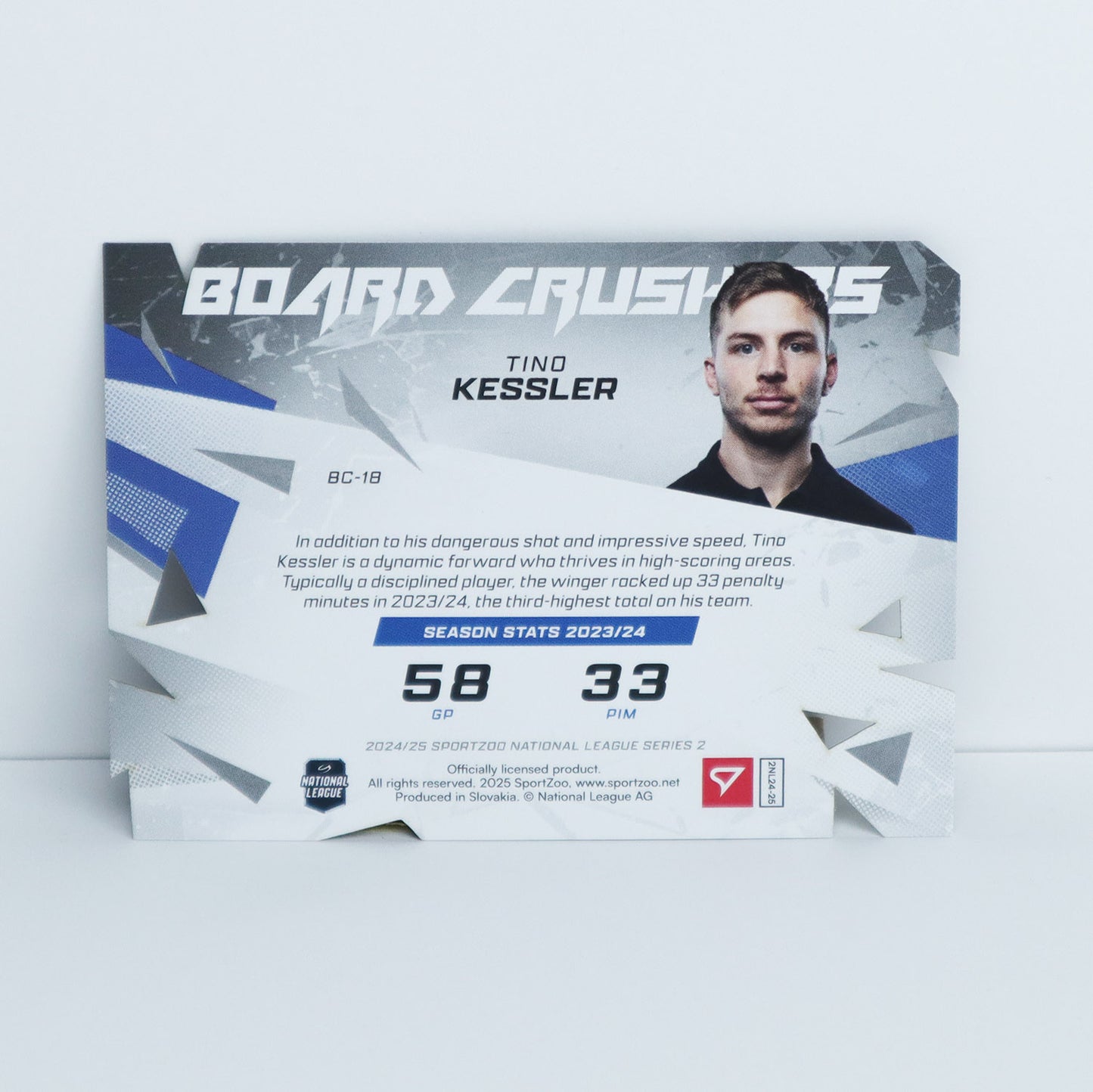 BC-18 - HCD - TINO KESSLER - BOARD CRUSHERS GOLD DIE CUT - 07/90