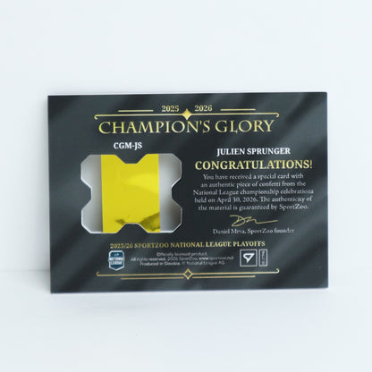 CGM-JS - FRI - JULIEN SPRUNGER - CHAMPIONS GLORY GOLD CONFETTI - 3/9
