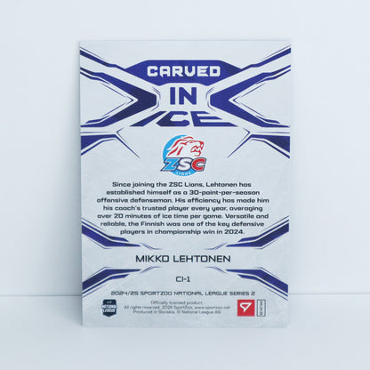 CI-1 - ZSC - MIKKO LEHTONEN - CARVED IN ICE BLUE - 23/50