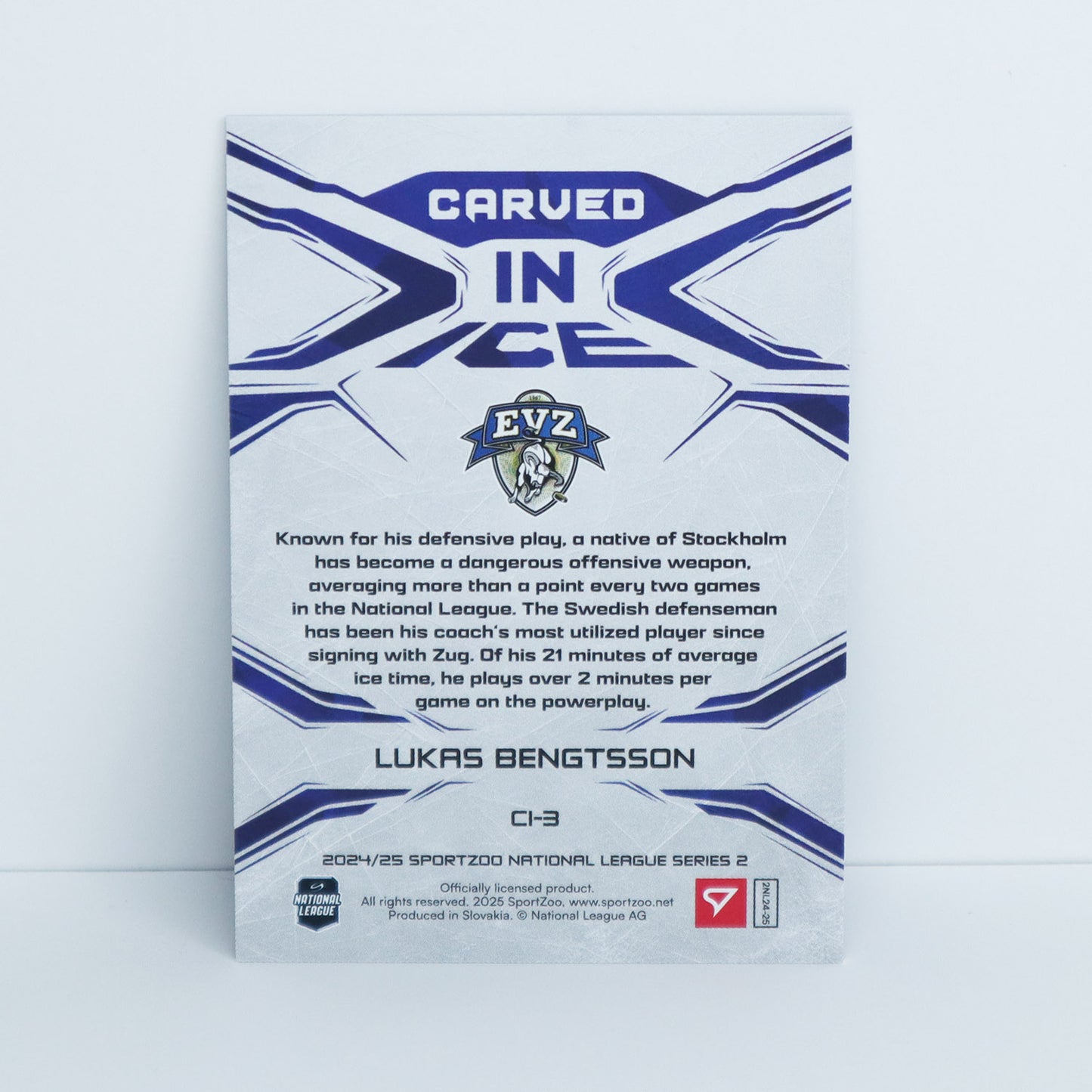 CI-3 - EVZ - LUKAS BENGTSSON - CARVED IN ICE BLUE - 13/50