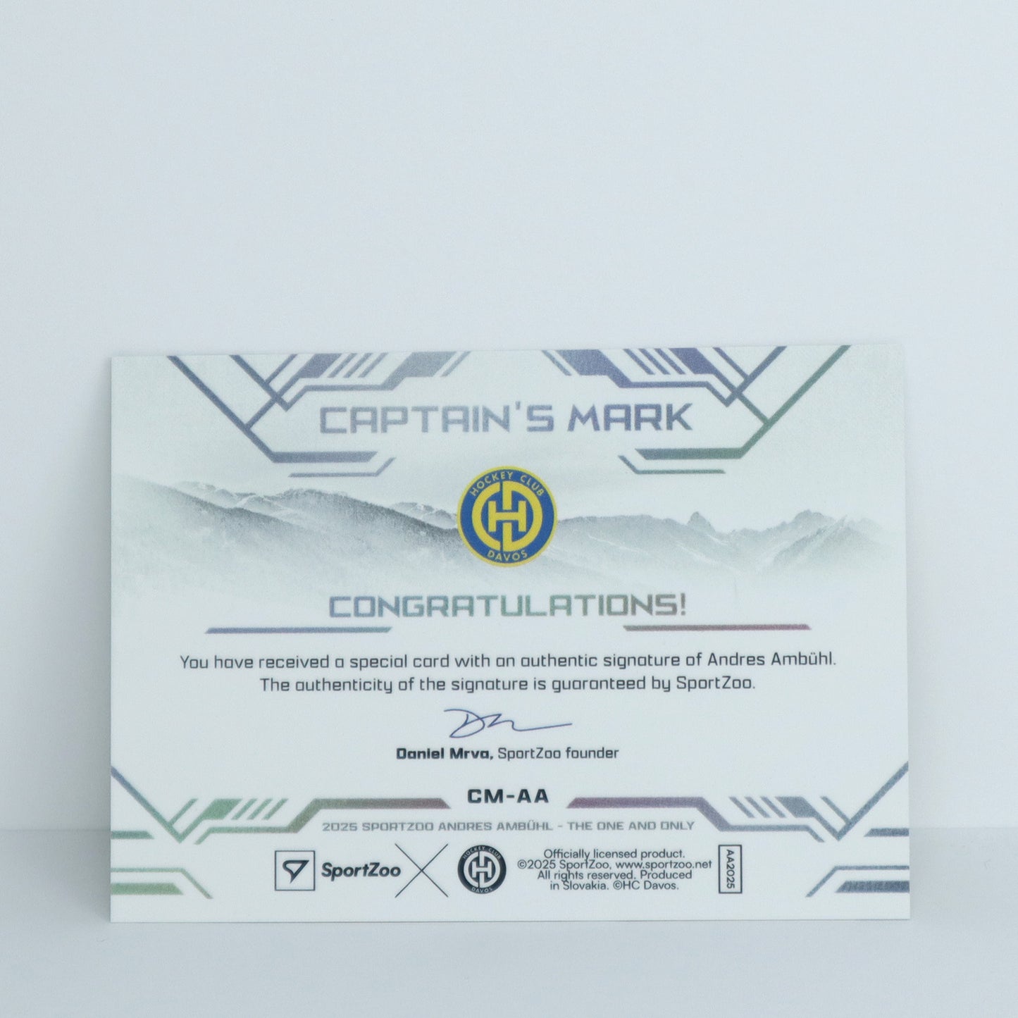 CM-AA - HCD - ANDRES AMBUHL - CAPTAIN'S MARK AUTO - 06/35