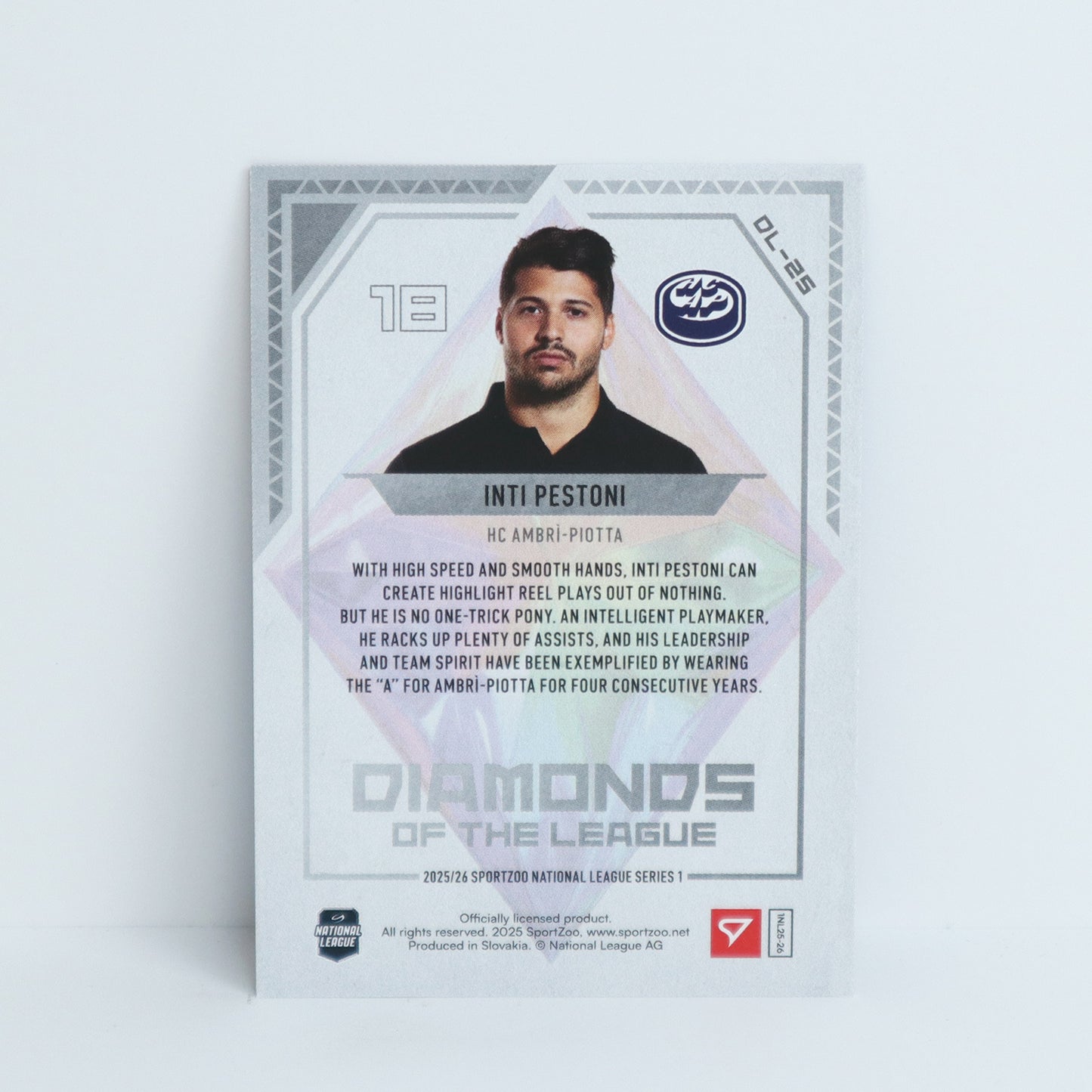 DL-25 - HCAP - INTI PESTONI - DIAMONDS OF THE LEAGUE BLUE - 67/99