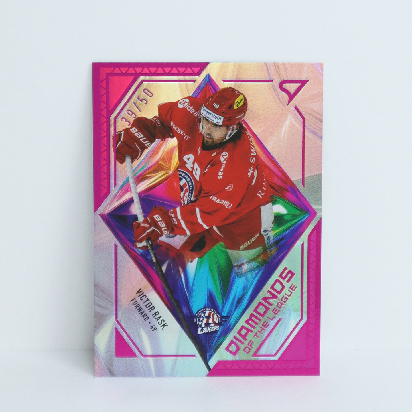 DL-27 - SCRJ - VICTOR RASK - DIAMONDS OF THE LEAGUE PINK - 39/50