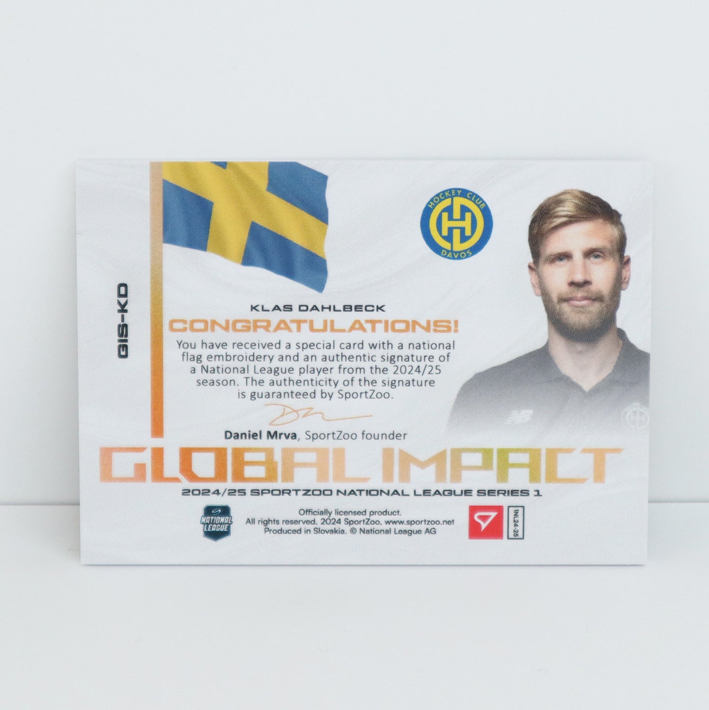 GIS-KD - HCD - KLAS DAHLBECK - GLOBAL IMPACT AUTO FLAG - 04/30