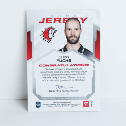 GJ-JF - LHC - JASON FUCHS - GAME JERSEY SILVER - 55/65