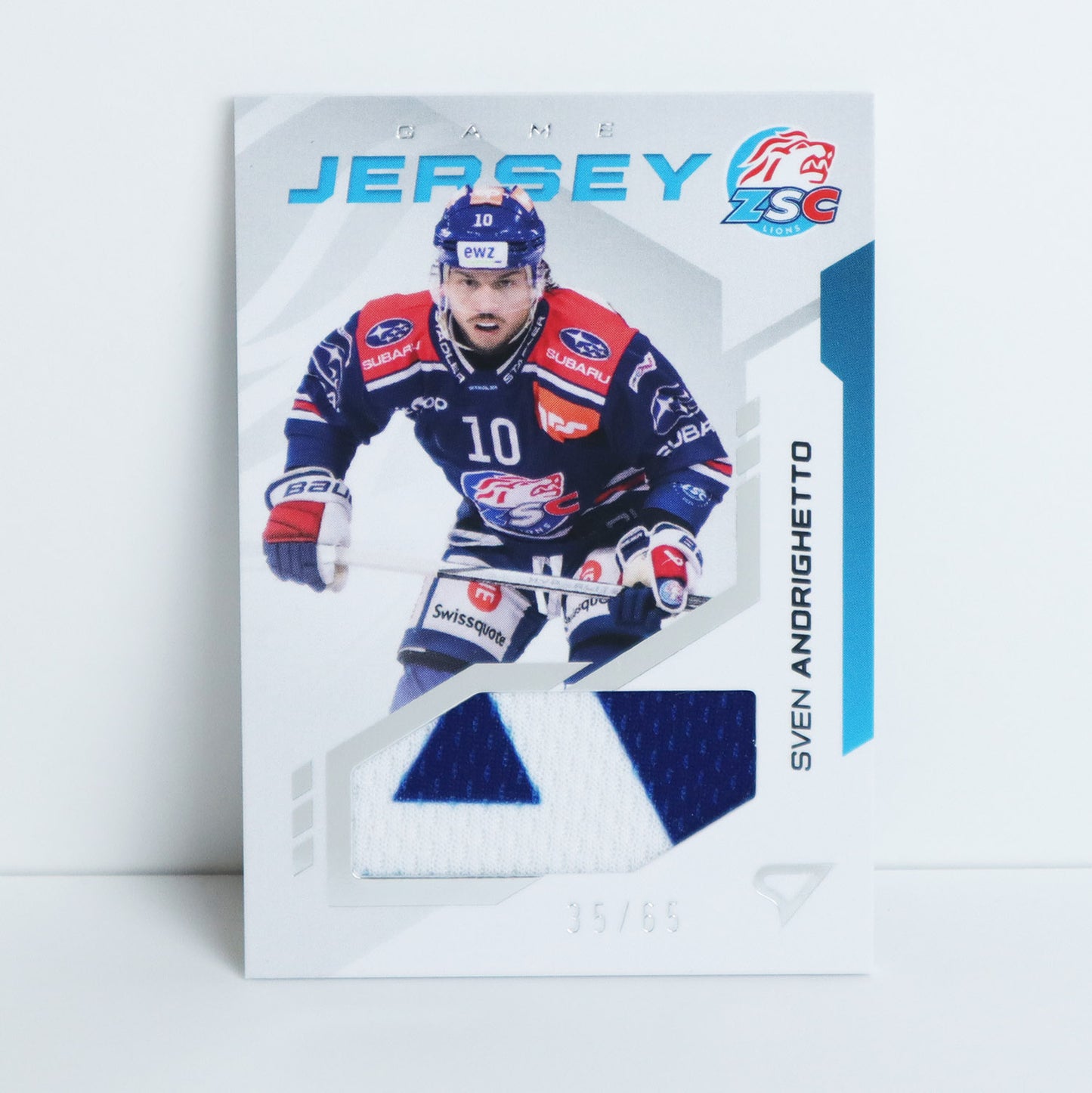 GJ-SA - ZSC - SVEN ANDRIGHETTO - GAME JERSEY SILVER - 35/65