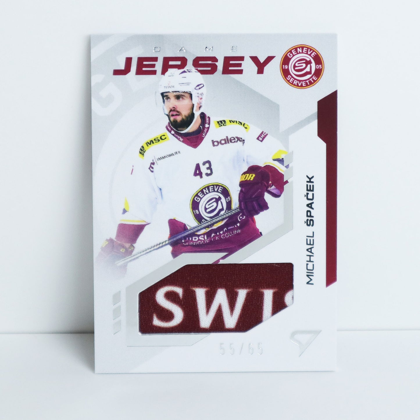 GJ-SP - GSHC - MICHAEL SPACEK - GAME JERSEY SILVER - 55/65