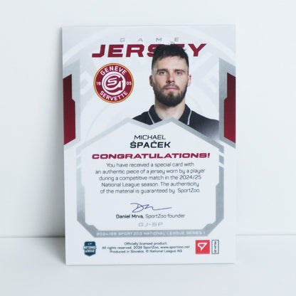 GJ-SP - GSHC - MICHAEL SPACEK - GAME JERSEY SILVER - 55/65