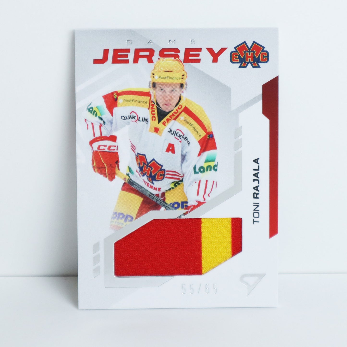 GJ-TR - EHCB - TONI RAJALA - GAME JERSEY SILVER - 55/65