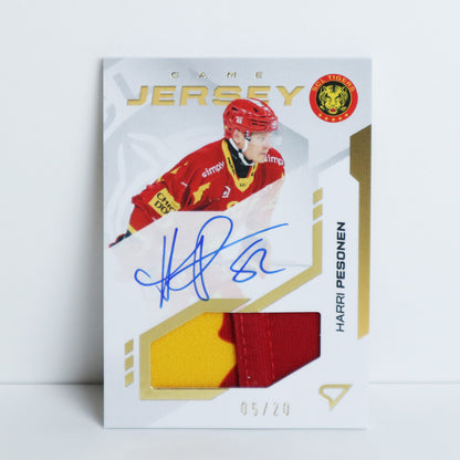 GJS-HP - SCL - HARRI PESONEN - GAME JERSEY GOLD AUTO - 05/20