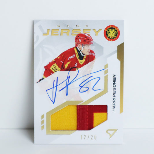 GJS-HP - SCL - HARRI PESONEN - GAME JERSEY GOLD AUTO - 17/20