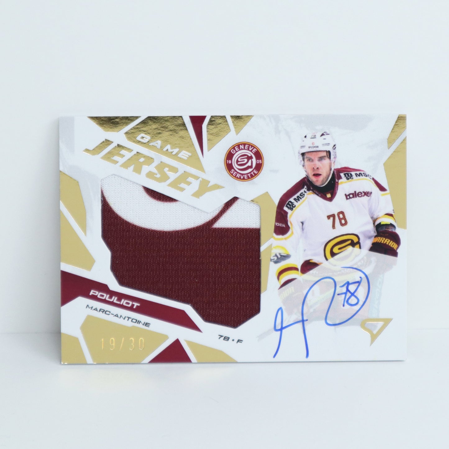 GJS-MP - GSHC - MARC-ANTOINE POULIOT - GAME JERSEY GOLD AUTO - 19/30