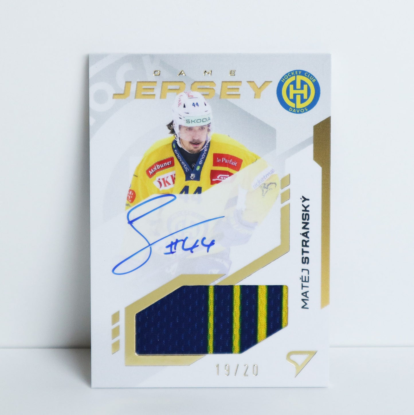 GJS-MS - HCD - MATEJ STRANSKY - GAME JERSEY GOLD AUTO - 19/20