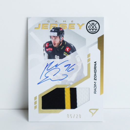 GJS-RZ - HCL - RADIM ZOHORNA - GAME JERSEY GOLD AUTO - 05/20