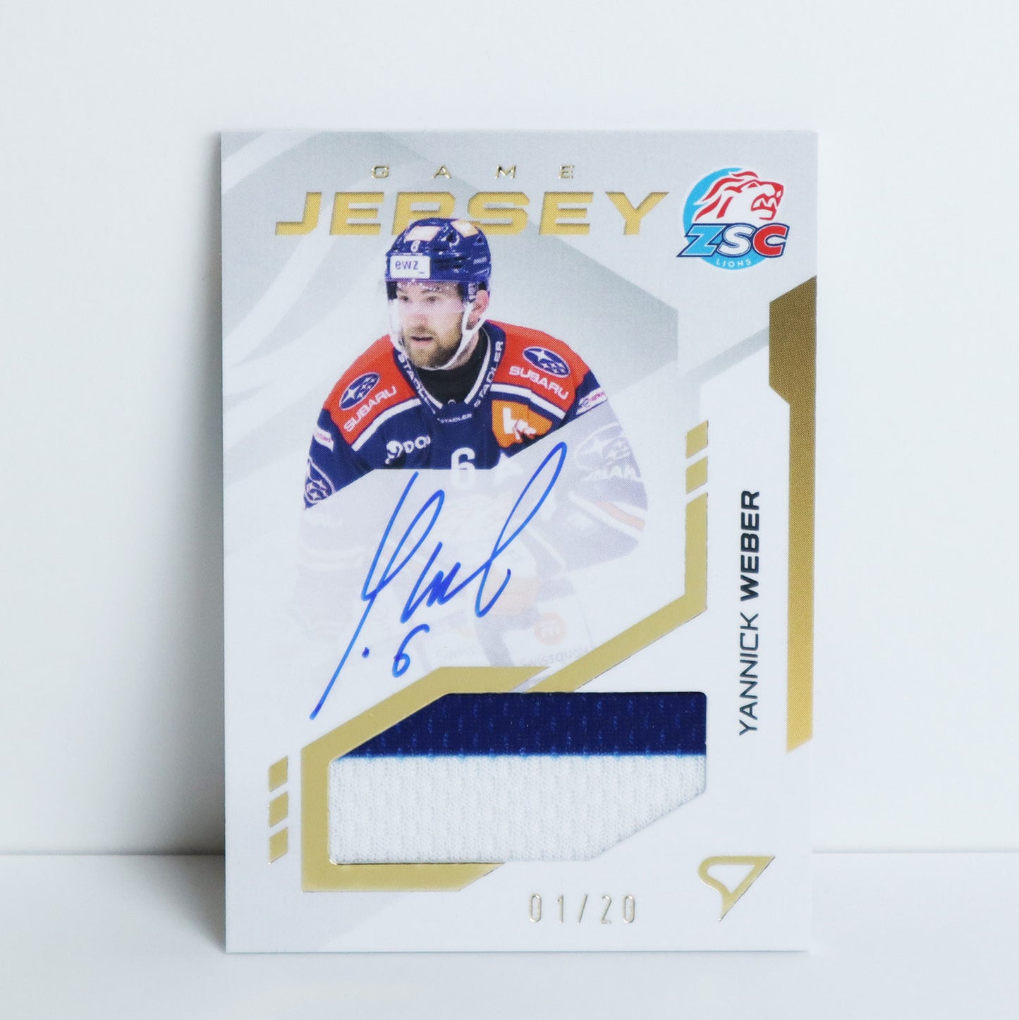 GJS-YW - ZSC - YANNICK WEBER - GAME JERSEY GOLD AUTO - 01/20